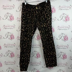 mark. Pants leopard cheetah Animal Print Trousers brown tan black gold
